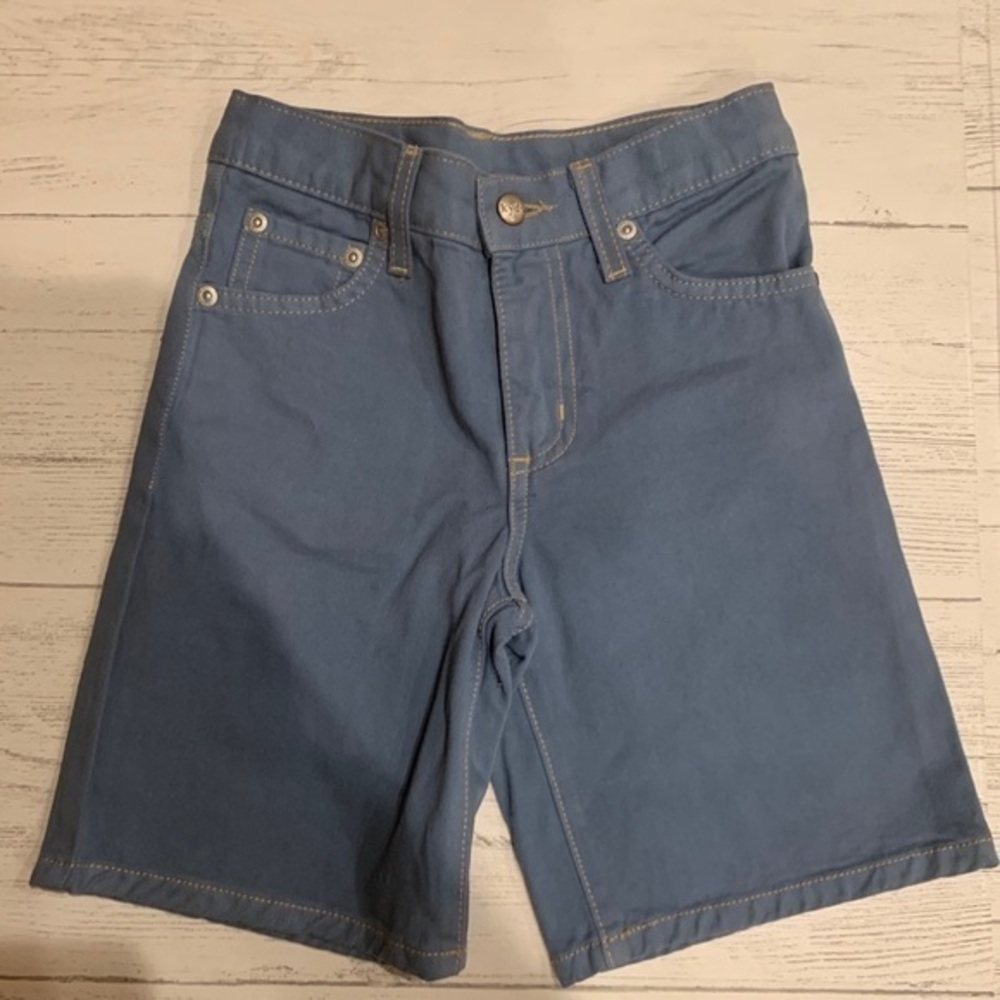 Boys blue denim Bermuda shorts